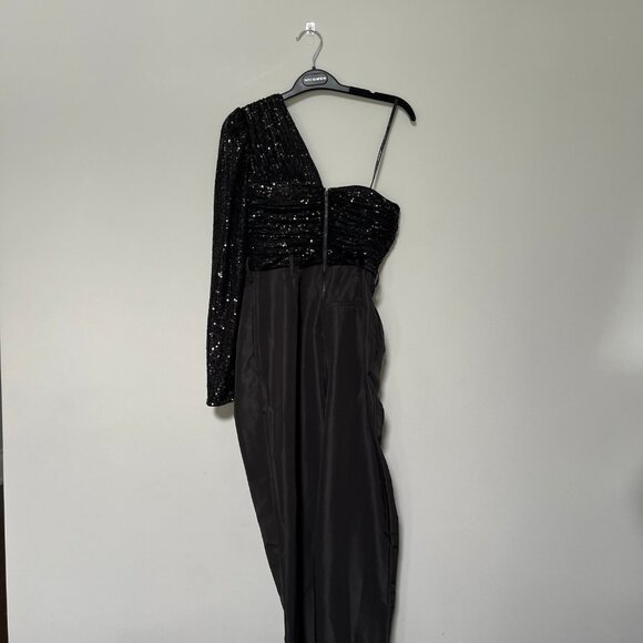 Self portrait black jumpsuit with sequins - Picture 2 of 3